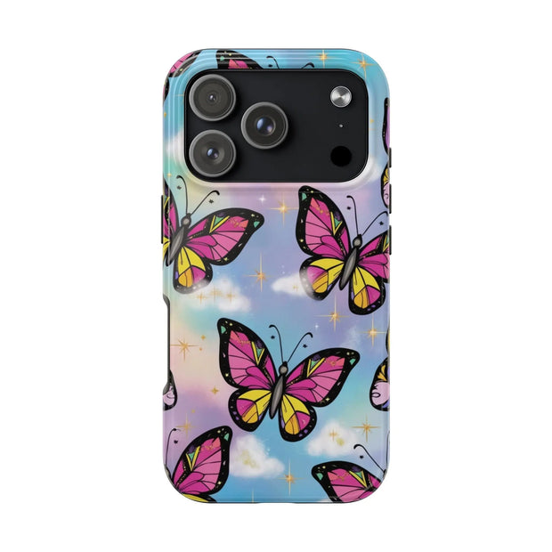 Retro Pop Art Butterfly Sky Tough Phone Case