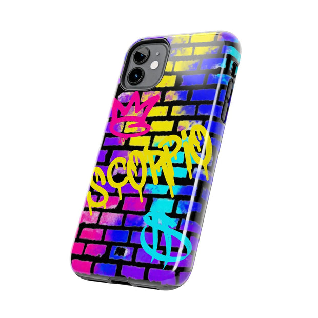 Scorpio Graffiti Wall Zodiac Tough Phone Case LavenderCeleste