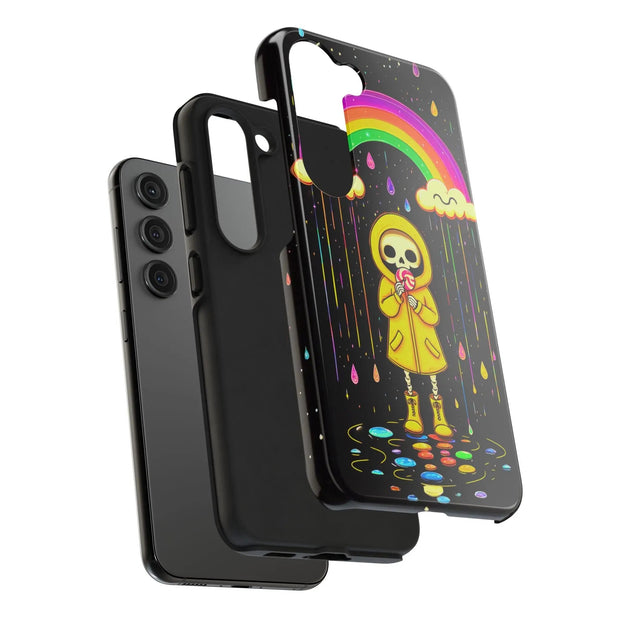 Rainbow Skeleton Lollipop Tough Phone Case LavenderCeleste