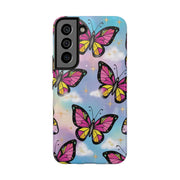 Retro Pop Art Butterfly Sky Tough Phone Case