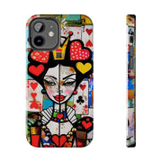 Queen of Hearts Pop Art Tough Phone Case LavenderCeleste