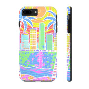 South Beach Miami Mosaic Art Tough Phone Case LavenderCeleste