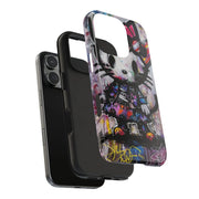 Goth Street Cat Pop Art Graffiti Tough Phone Case LavenderCeleste