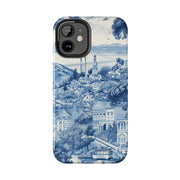 San Francisco Toile de Jouy Scenic Tough Phone Case LavenderCeleste