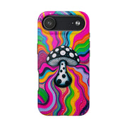 Psychedelic Rainbow Mushroom Art – Trippy Tough Case Printify