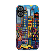 Upper Eastside NYC Pop Art Tough Phone Case LavenderCeleste