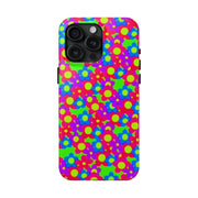 Retro Kawaii Bright Floral Pattern Tough Phone Case