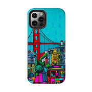 San Francisco Pop Art Colorful City Tough Phone Case LavenderCeleste