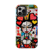 Queen of Hearts Pop Art Tough Phone Case LavenderCeleste