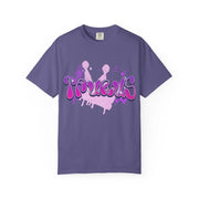 Taurus Queen Y2K Bubble Letter Comfort Colors Tee LavenderCeleste