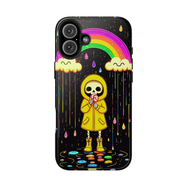 Rainbow Skeleton Lollipop Tough Phone Case LavenderCeleste