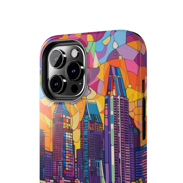 San Diego Skyline Pop Art Tough Phone Case LavenderCeleste