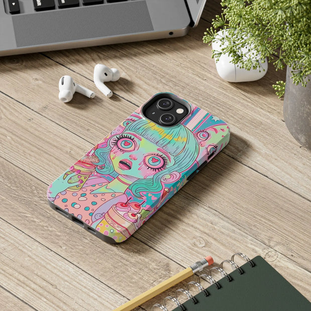 Kawaii Diner Zombies Pastel Chaos Tough Phone Case