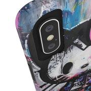 Goth Street Cat Pop Art Graffiti Tough Phone Case LavenderCeleste