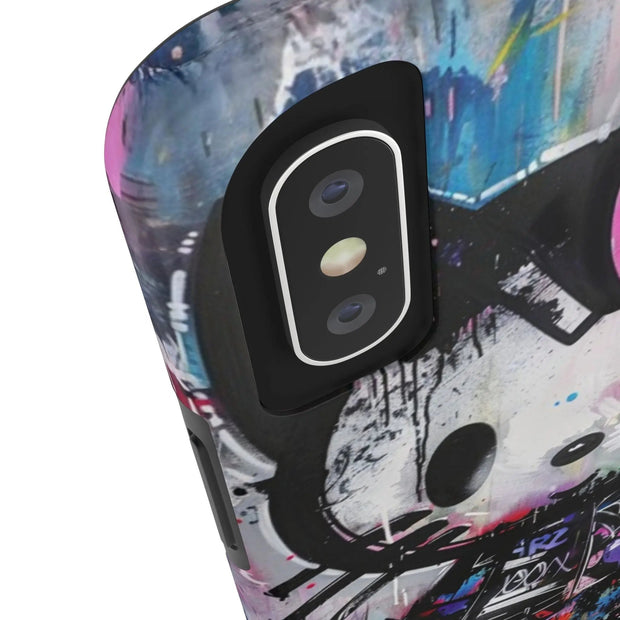 Goth Street Cat Pop Art Graffiti Tough Phone Case LavenderCeleste