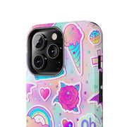 Pastel Goth Kawaii Graveyard Tough Phone Case LavenderCeleste