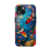 Vibrant Koi Pond Pop Art Tough Phone Case