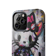 Goth Street Cat Pop Art Graffiti Tough Phone Case LavenderCeleste