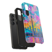 Toronto Pop Art Collage Skyline Tough Phone Case LavenderCeleste