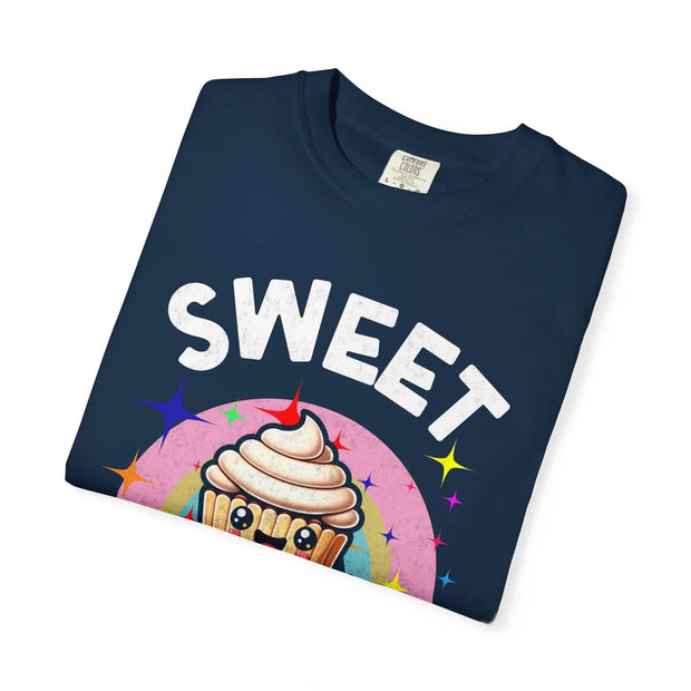 Sweet But Psycho Cupcake Comfort Colors Tee LavenderCeleste