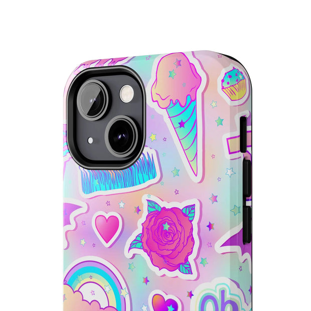 Pastel Goth Kawaii Graveyard Tough Phone Case LavenderCeleste