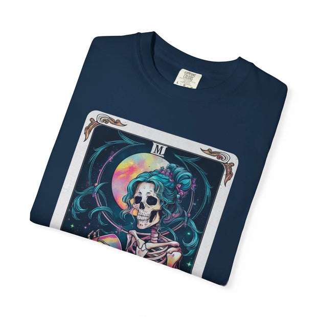 The Salty Bitch Skeleton Tarot Comfort Colors Tee LavenderCeleste
