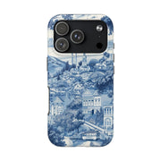 San Francisco Toile de Jouy Scenic Tough Phone Case LavenderCeleste
