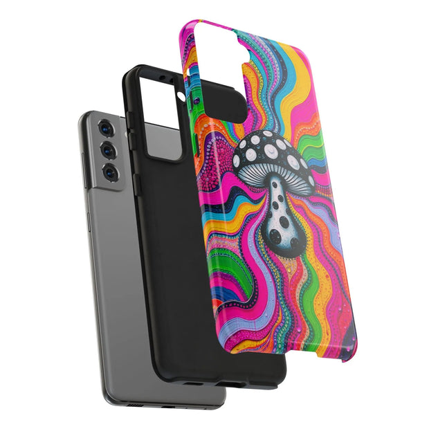 Psychedelic Rainbow Mushroom Art – Trippy Tough Case LavenderCeleste