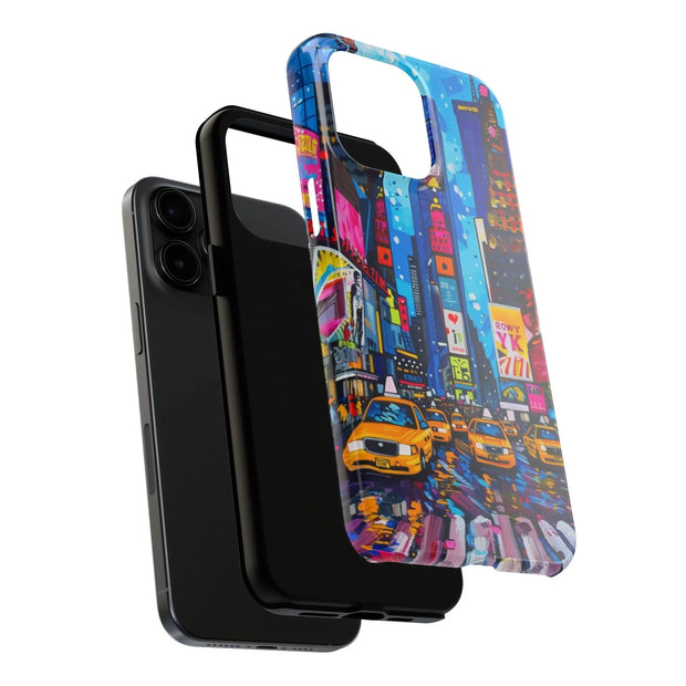 Times Square NYC Pop Art Tough Phone Case LavenderCeleste