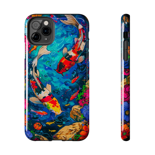 Vibrant Koi Pond Pop Art Tough Phone Case