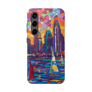 San Diego Skyline Pop Art Tough Phone Case LavenderCeleste