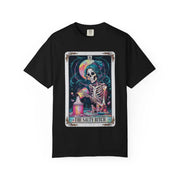 The Salty Bitch Skeleton Tarot Comfort Colors Tee LavenderCeleste