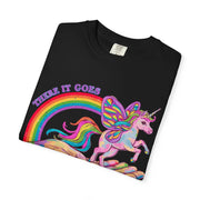 There It Goes My Last Fuck Funny Unicorn Comfort Colors Tee LavenderCeleste