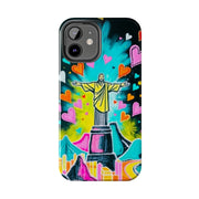 Rio de Janeiro Neon Pop Art Tough Phone Case LavenderCeleste