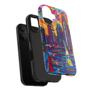 San Diego Skyline Pop Art Tough Phone Case LavenderCeleste