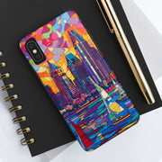 San Diego Skyline Pop Art Tough Phone Case LavenderCeleste