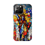 Statue of Liberty Mosaic Art Tough Phone Case LavenderCeleste