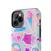 Pastel Goth Kawaii Graveyard Tough Phone Case LavenderCeleste