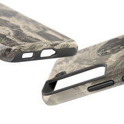 Saint Bernard Toile de Jouy Vintage Tough Phone Case LavenderCeleste