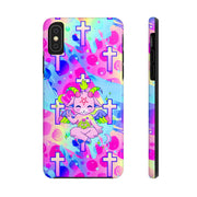 Pastel Goth Kawaii Baphomet Tough Phone Case LavenderCeleste
