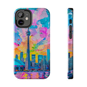 Toronto Pop Art Collage Skyline Tough Phone Case LavenderCeleste