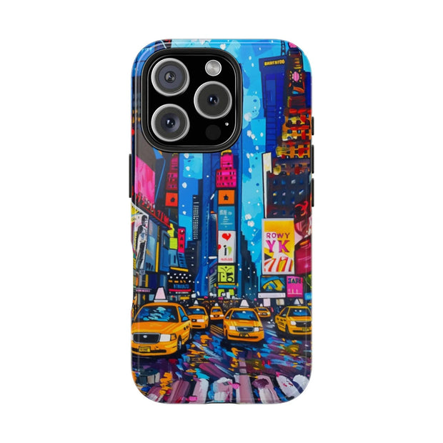Times Square NYC Pop Art Tough Phone Case LavenderCeleste