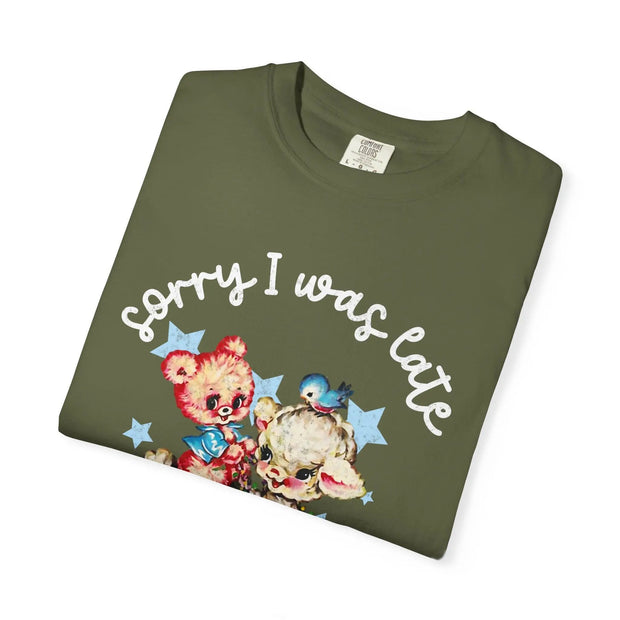 Sorry I Was Late I Was Dilly Dallying Comfort Colors Tee LavenderCeleste