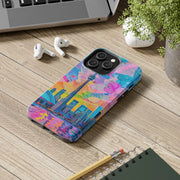 Toronto Pop Art Collage Skyline Tough Phone Case LavenderCeleste