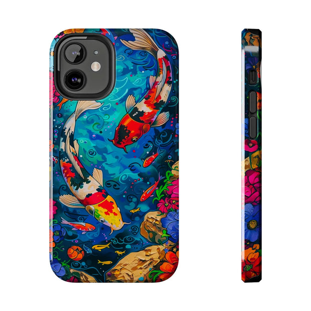 Vibrant Koi Pond Pop Art Tough Phone Case