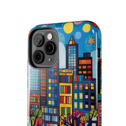 Upper Eastside NYC Pop Art Tough Phone Case LavenderCeleste