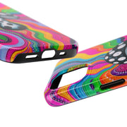 Psychedelic Rainbow Mushroom Art – Trippy Tough Case Printify