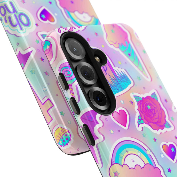 Pastel Goth Kawaii Graveyard Tough Phone Case LavenderCeleste