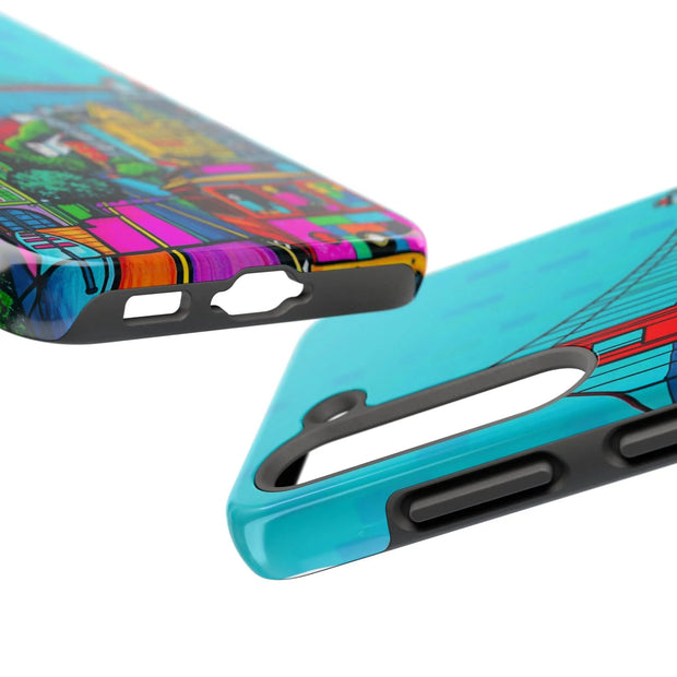 San Francisco Pop Art Colorful City Tough Phone Case LavenderCeleste