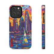 San Diego Skyline Pop Art Tough Phone Case LavenderCeleste